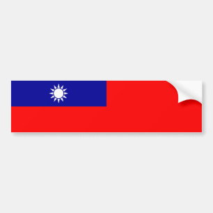 Taiwan Flag Bumper Sticker