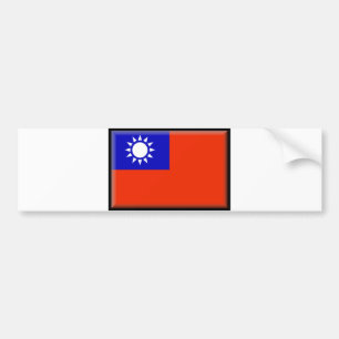 Taiwan Flag Bumper Sticker