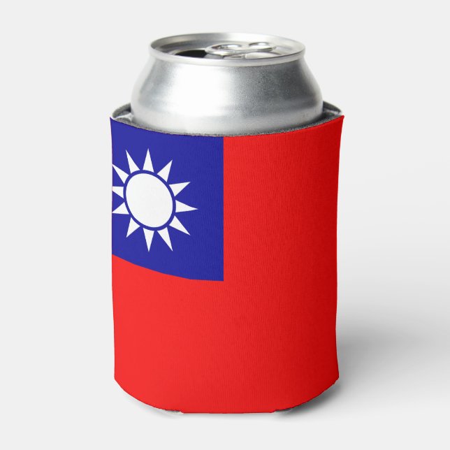 Taiwan Flag Can Cooler (Can Front)