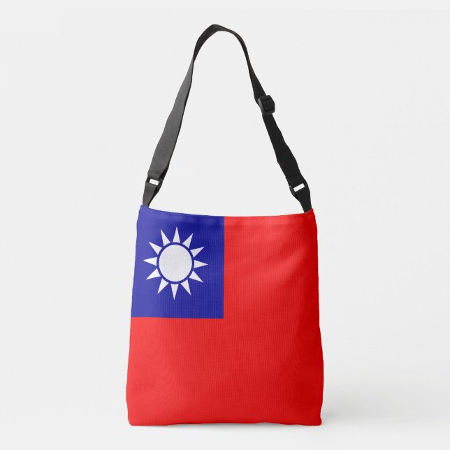 Taiwan Flag Crossbody Bag (Back)