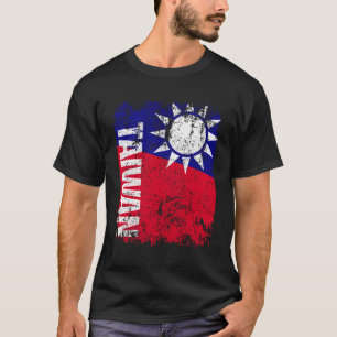 Taiwan Flag Distressed Taiwan T-Shirt