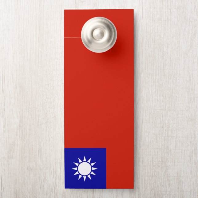 Taiwan flag door hanger (On Knob)