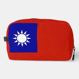Taiwan flag dopp kit
