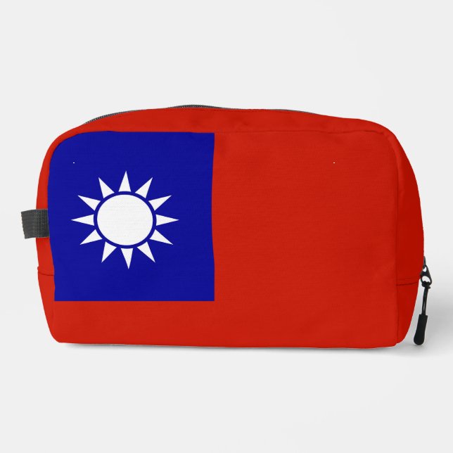 Taiwan flag dopp kit (Front)