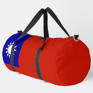 Taiwan flag duffle bag