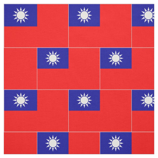 Taiwan Flag Fabric (Swatch)