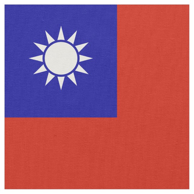 Taiwan flag fabric (Close Up)