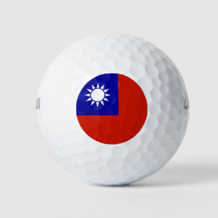 Taiwan flag golf balls