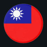 Taiwan Flag Magnet<br><div class="desc">Magnet with the Flag of the Republic of China,  commonly known as Taiwan.</div>