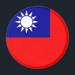 Taiwan Flag Magnet<br><div class="desc">Magnet with the Flag of the Republic of China,  commonly known as Taiwan.</div>