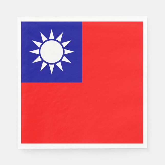 Taiwan Flag Napkin (Front)