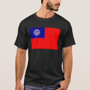 Taiwan Flag Peace Sign Pacifist Taiwanese Love Pac T-Shirt