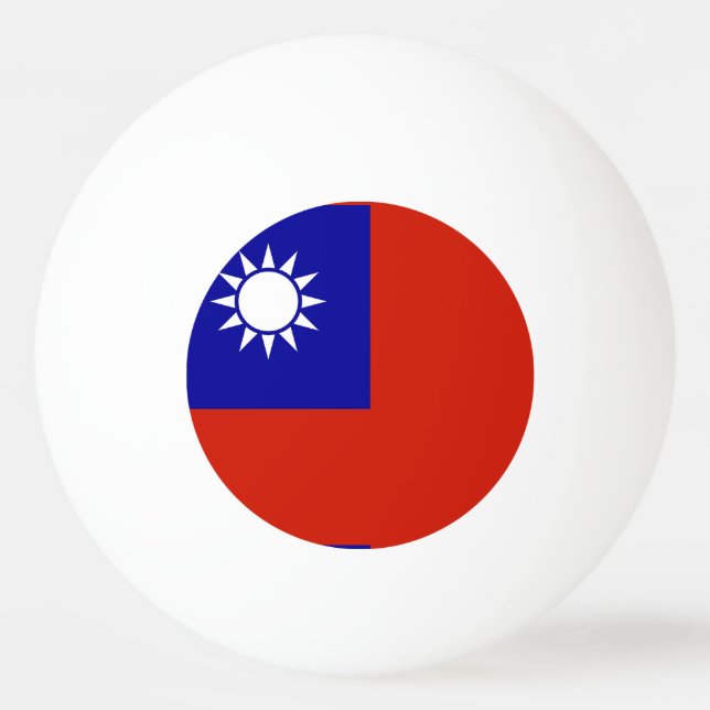 Taiwan flag ping pong ball (Front)