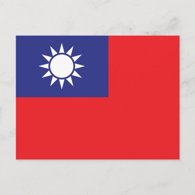 Taiwan Flag Postcard (Front)