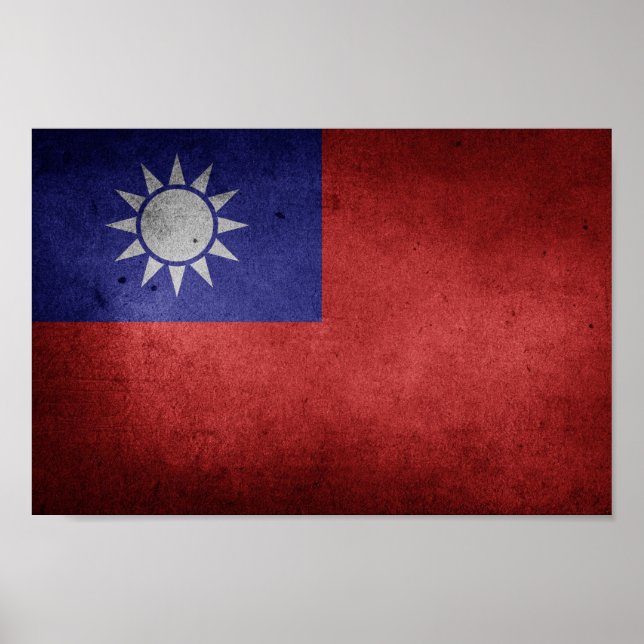 Taiwan Flag Poster (Front)