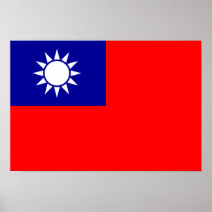Taiwan Flag Poster