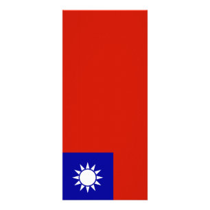 Taiwan flag rack card