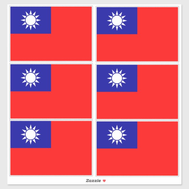 Taiwan Flag: Republic of China, Chinese Taipei (Sheet)
