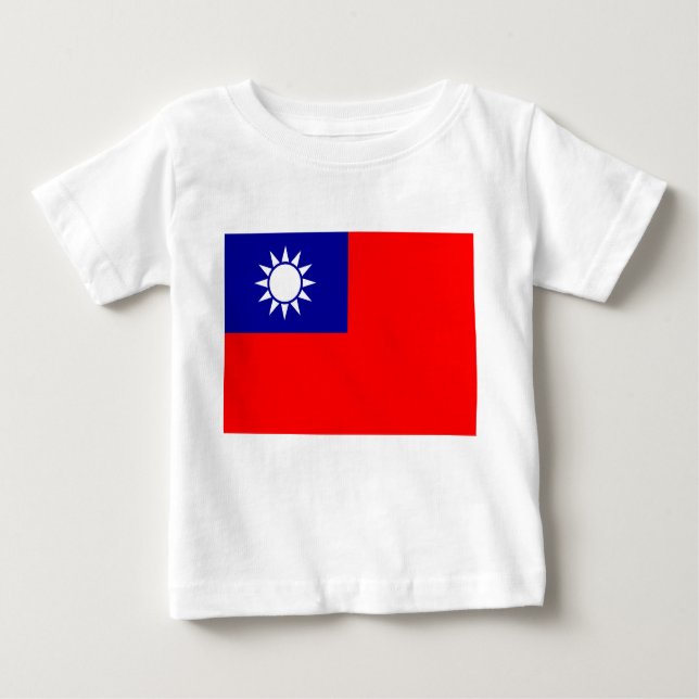 Taiwan Flag: Republic of China, Chinese Taipei Baby T-Shirt (Front)