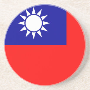 Taiwan Flag: Republic of China, Chinese Taipei Coaster