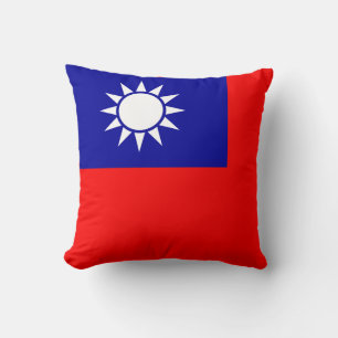 Taiwan Flag: Republic of China, Chinese Taipei Cushion