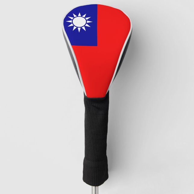 Taiwan Flag: Republic of China, Chinese Taipei Golf Head Cover (Front)