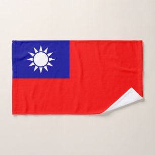 Taiwan Flag: Republic of China, Chinese Taipei Hand Towel