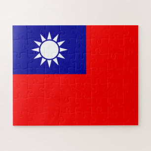 Taiwan Flag: Republic of China, Chinese Taipei Jigsaw Puzzle