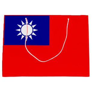 Taiwan Flag: Republic of China, Chinese Taipei Large Gift Bag