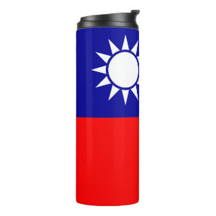 Taiwan Flag: Republic of China, Chinese Taipei Thermal Tumbler