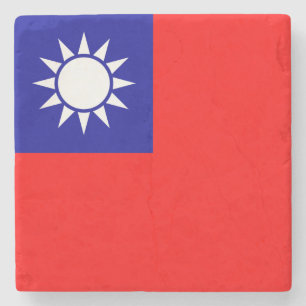 Taiwan Flag Stone Coaster