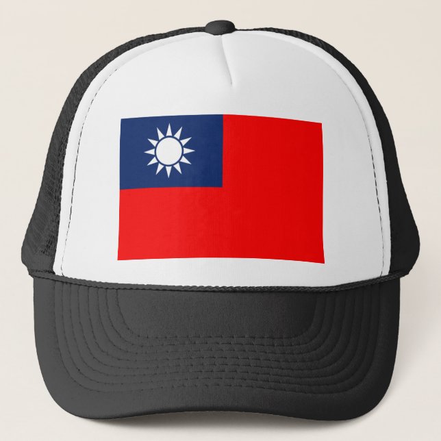 taiwan flag trucker hat (Front)