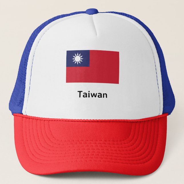 Taiwan Flag Trucker Hat (Front)