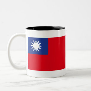 Taiwan Flag Two-Tone Coffee Mug