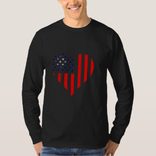 Taiwan Flag USA Heart Taiwanese Pride Taiwanese Ro T-Shirt