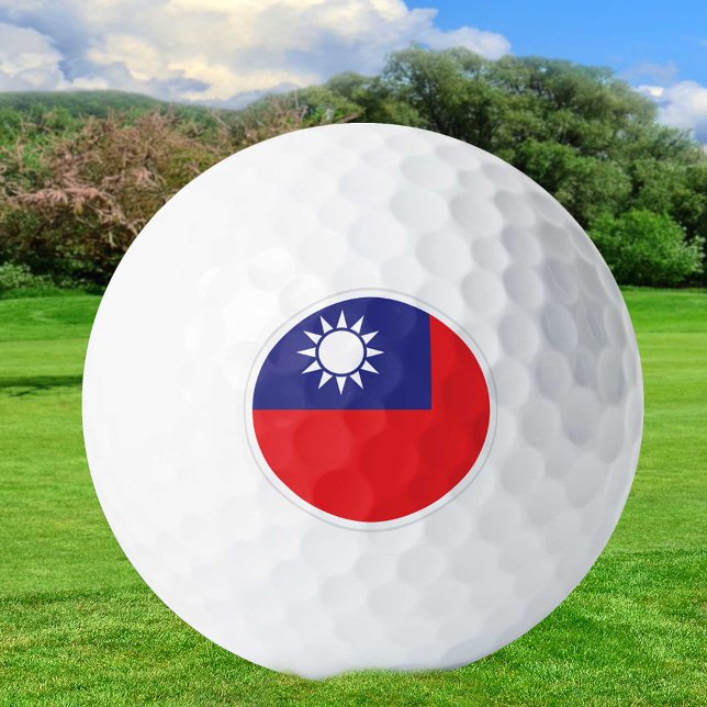 Taiwan Golf Balls, Taiwanese Flag Golfers /Patriot Golf Balls (Creator Uploaded)