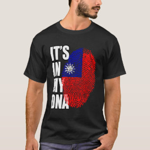 Taiwan Heritage Dna Flag T-Shirt