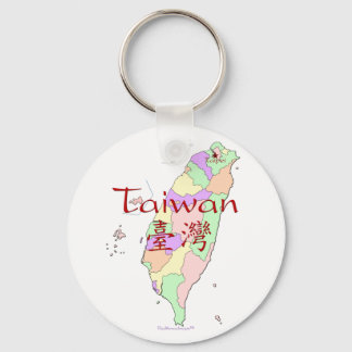 Taiwan Map Key Ring