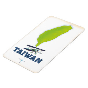 Taiwan Map Magnet