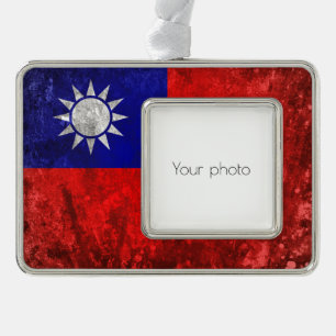 Taiwan Silver Plated Framed Ornament