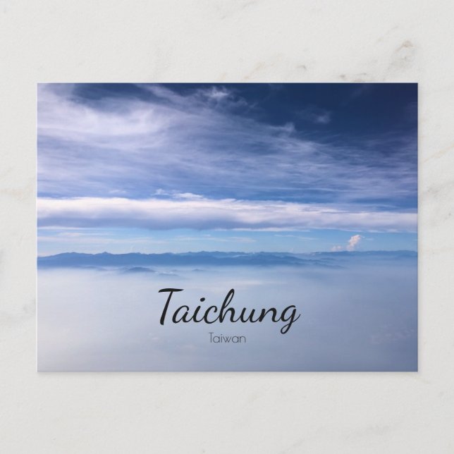 Taiwan Taichung Heavenly Mountains Souvenir Postcard (Front)