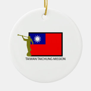 TAIWAN TAICHUNG MISSION LDS CTR CERAMIC ORNAMENT