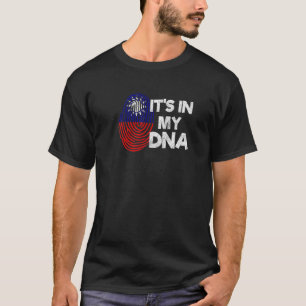 Taiwan Taiwanese Flag Proud America Imprint Dna Mi T-Shirt