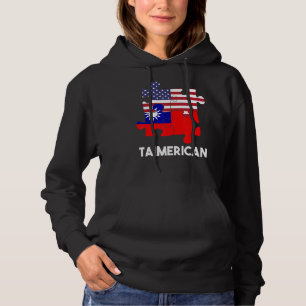 Taiwan Taiwanese Flag Proud America Puzzle Dna Mix Hoodie