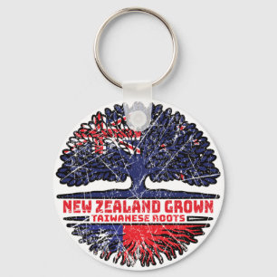 Taiwan Taiwanese New Zealander New Zealand Tree Key Ring