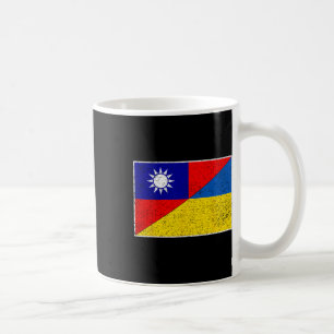Taiwan Ukraine Flag Taiwanese Ukrainian Support 1 Coffee Mug
