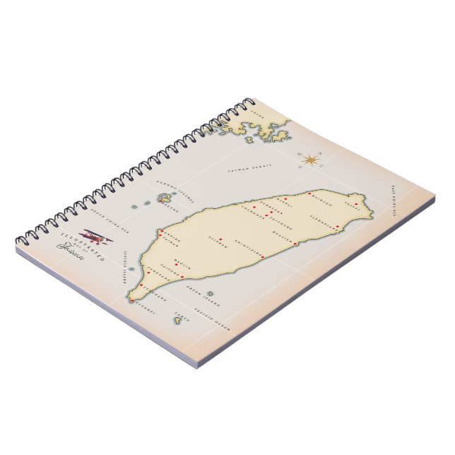 Taiwan Vintage Map Notebook (Left Side)