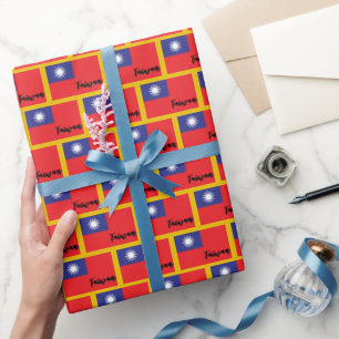 Taiwan Wrapping Paper, Taiwanese Flag patriotic Paper