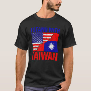 Taiwanese American Flag Pride Taiwan Usa  Patrioti T-Shirt