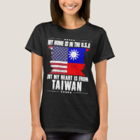 Taiwanese American Patriot Grown Proud Home Heart 